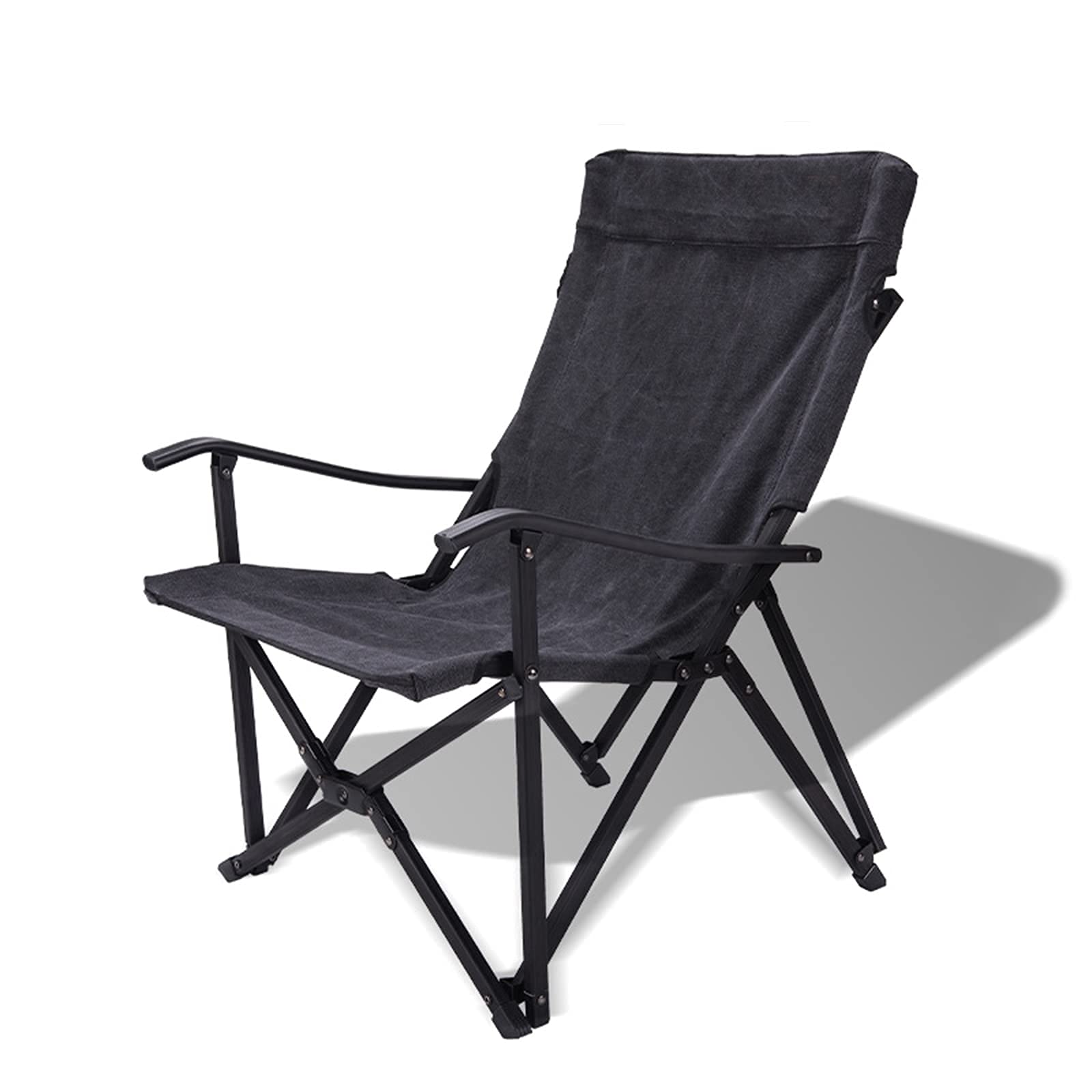 Chaise de camping pliante en aluminium et coton avec son sac de transport