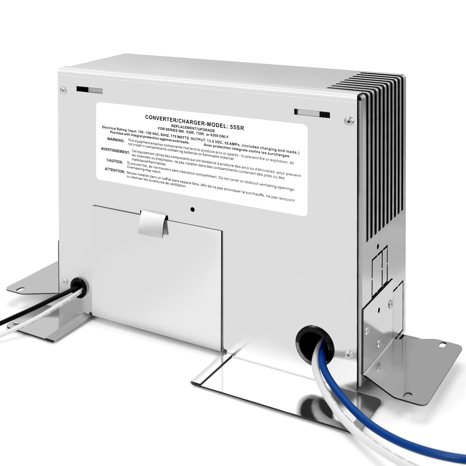 Photo 1 of 55Ru 55amp Rv Power Converter for Paralax and for Magnetek 7355 Power Centers - Deck Mount Three-Stage Power Converter for Series 500,5300,7300, Or 8300,Rv Converter 55 Amp for Camper Rv Trailer