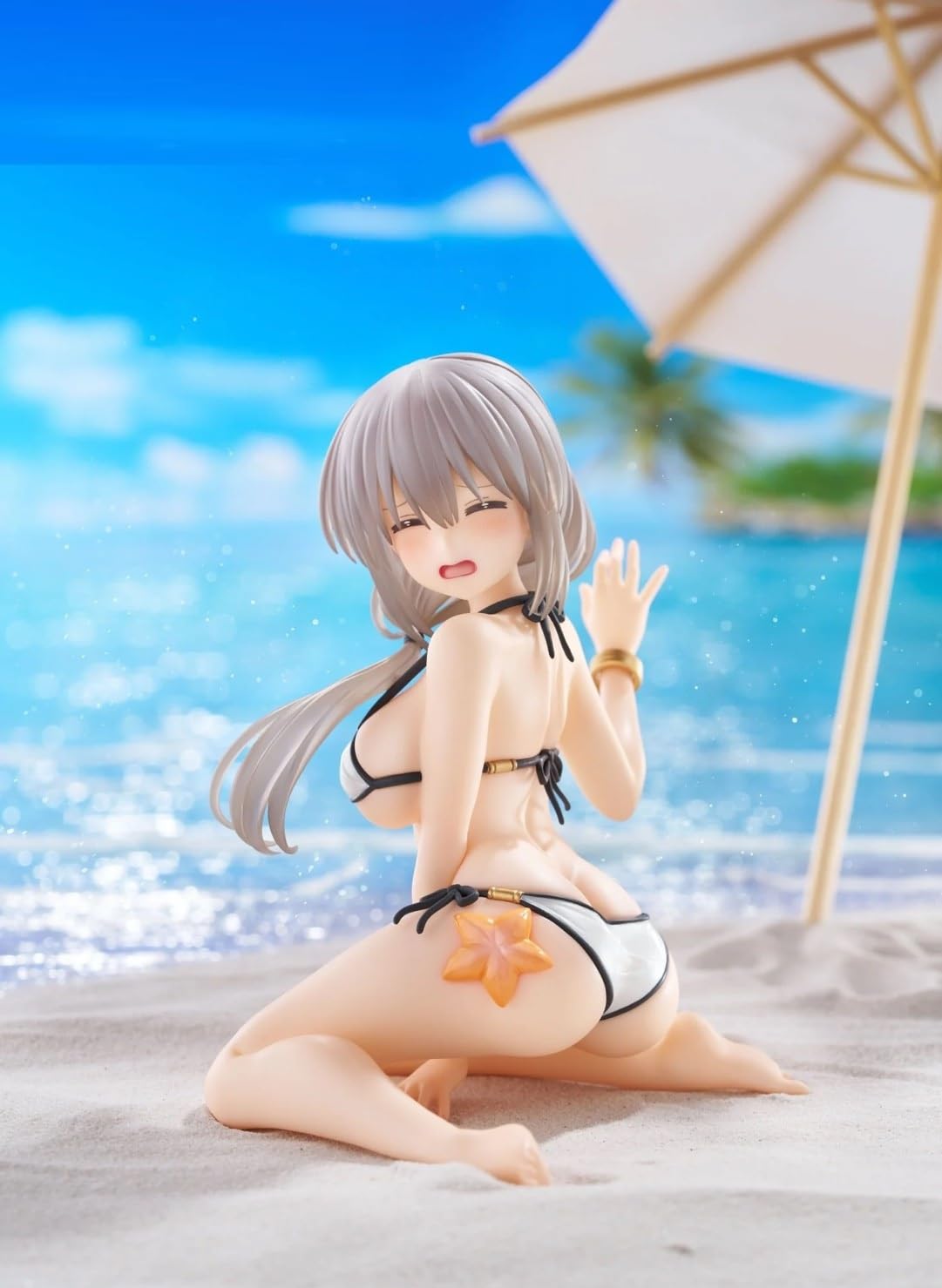 タイクレ限定 宇崎ちゃんは遊びたい！ω フィギュア 宇崎月 浜辺で水着　4体　② Amazon.co.jp: 宇崎月 フィギュア 宇崎ちゃんは遊びたい！ω Desktop