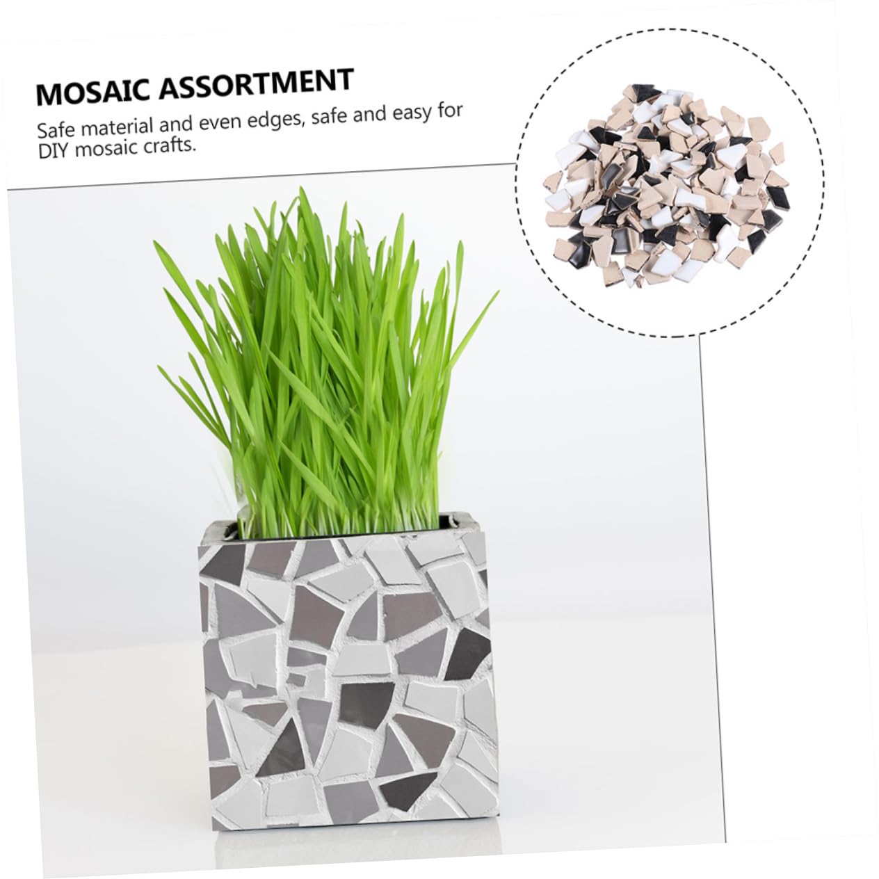 HOMSFOU 1bolsa Azulejos de Mosaico de Cerámica Delicados Piedras Únicas para Bricolaje Perfectos para Proyectos de Arte de Mosaico Interiores