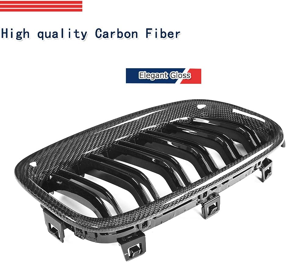 Carbon Fiber Front Grill Fits for BMW 3 Series F30 320i 325i 328i 335i 340i Sedan 2012-2018 Frame Grille Cover Factory Outlet