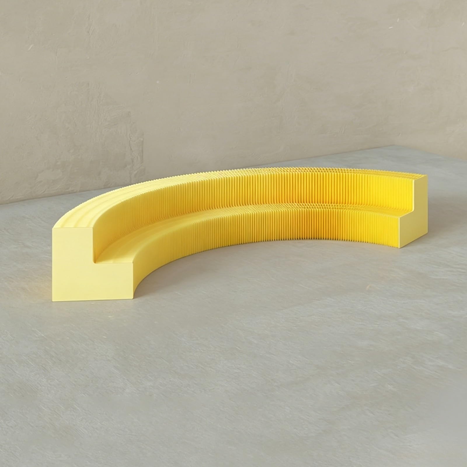 MDDKOP Paper Retail Display Stand, Foldable Honeycomb Showcase Table Lightweight paper display for retail stores, boutiques, trade shows, pop-up shops, product showcases(Yellow,60–80 x 22 x 20 cm)