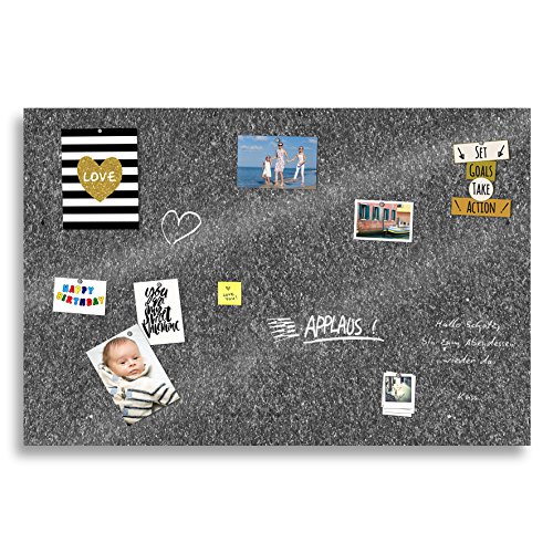 Cuadros Lifestyle Markerboard/Magnettafel/Whiteboard aus Acrylglas | Verschiedene Größen | Granitoptik | inkl. Boardmarker und 10 Supermagneten, Größe:150x100 cm