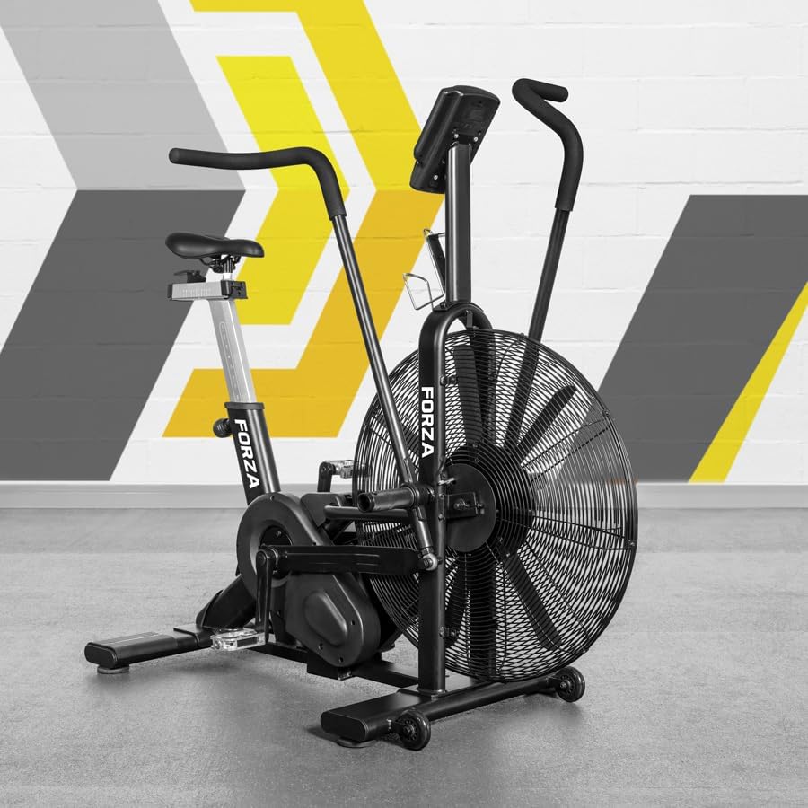 FORZA Air Bike | Heavy Duty Exercise Bike with Digital Monitor – Ideal for Home & Gym Workouts