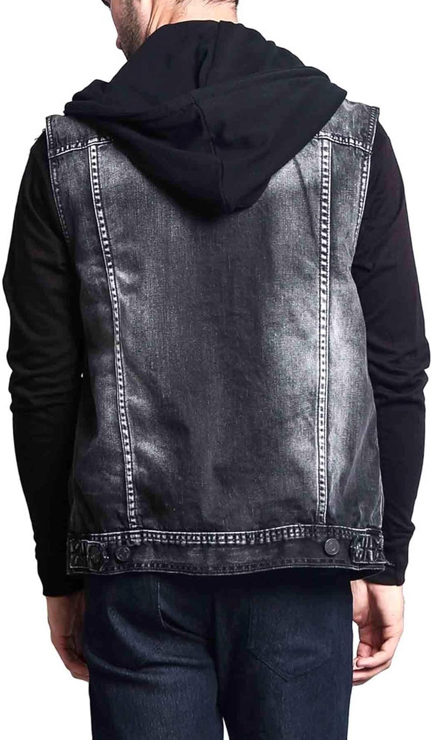 VICTORIOUS Rocker Denim Jean Vest Jacket