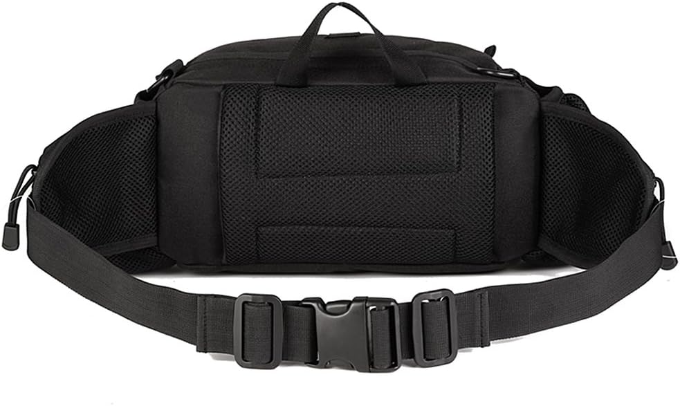 Huntvp Tactical Waist Pack Bag with Water Bottle Pocket Holder Military Fanny Packs Waterproof Hip Belt Bag Pouch for Hunting Camping Trekking