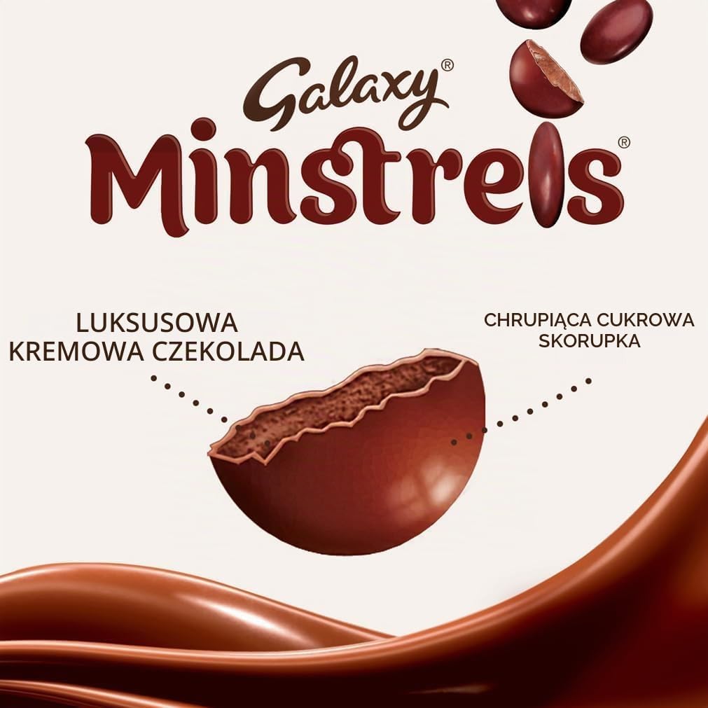 Galaxy Minstrels woreczek na czekoladę mleczną - 15 x 118 g