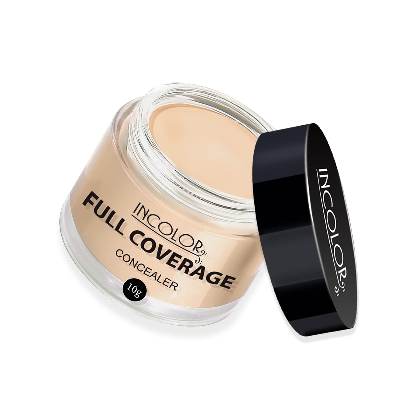 INCOLOR Long Lasting, Light Weight, Creamy & Waterproof Full Coverage Natural Face Makeup Concealer For Dark Circle and Spot Removal For Girl and Women