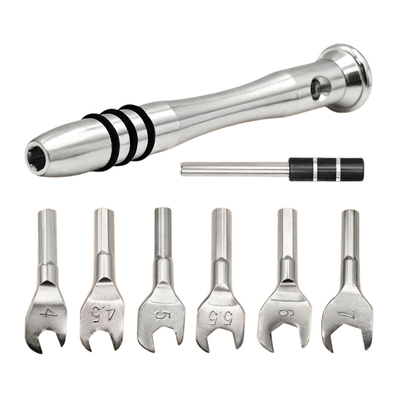 Laikoutd 4.0Mm Wrench Set With Rotating Handle Quick Changing For Loosening Tightening Fasteners Nut Accessories Rotating Handle Tool