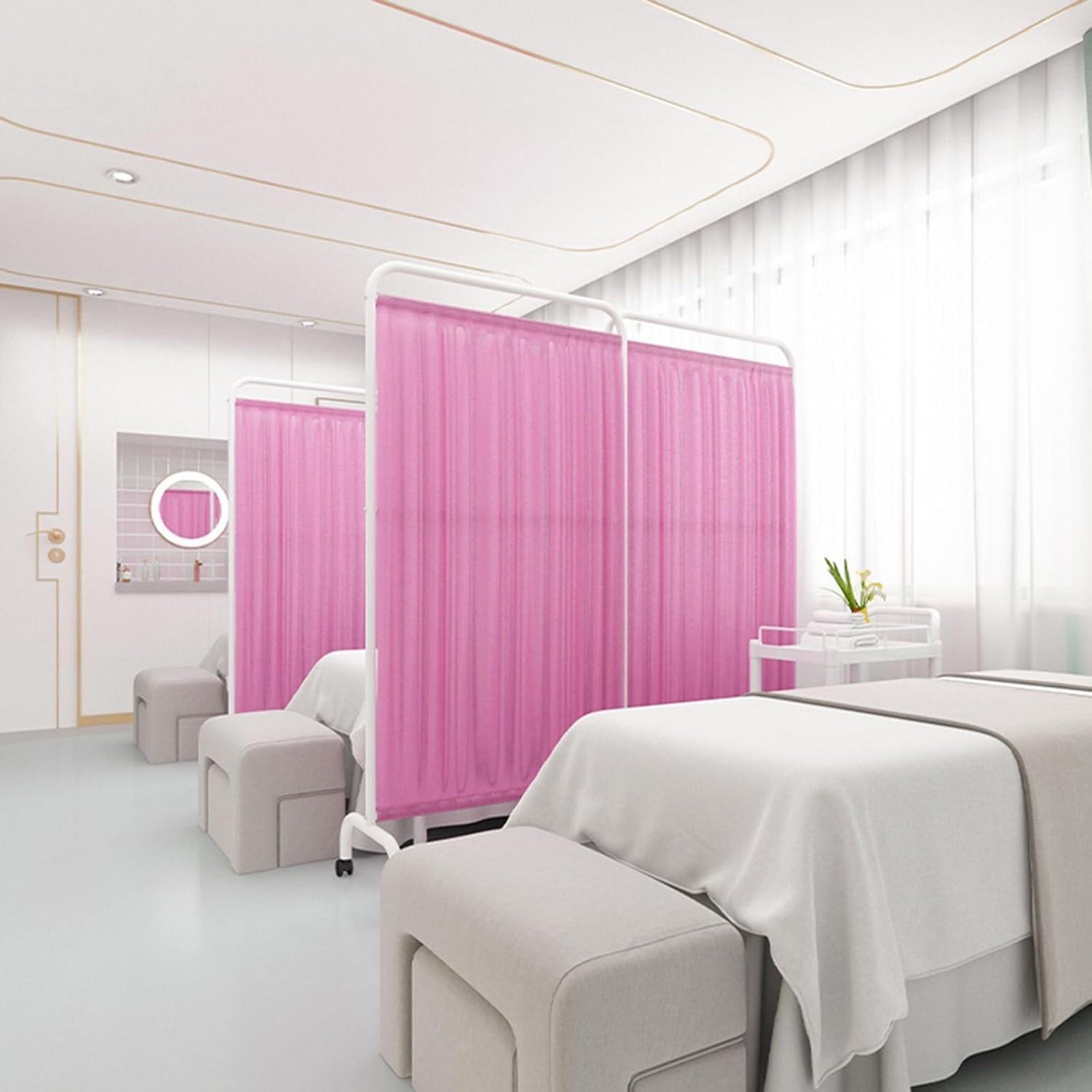 Séparateur de pièce pliable pour cabinet médical et clinique