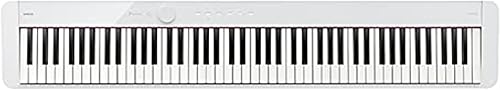Casio Privia PX-S1100 - Piano digital ponderado sensible al tacto de 88 teclas Ultra portátil Sonido superior Gran tono alemán, Bluetooth,