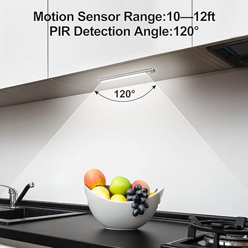 Miniatura 6 de Luces para debajo del gabinete, sensor de movimiento LED de alta calidad para debajo del gabinete, 3 temperaturas de color, luz de armario para