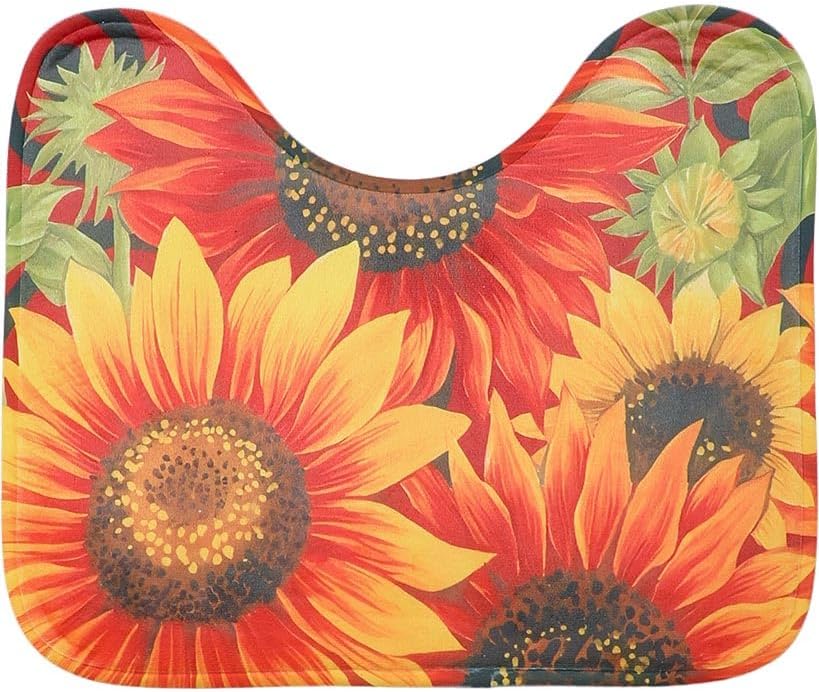 Sunflower Bath Set 16-Piece by Lakeside