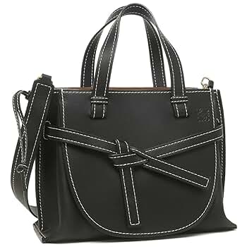 ロエベ　ブラックハンドバッグ 高級感抜群》【LOEWE】ミニ フラメンコ クラッチバッグ 黒