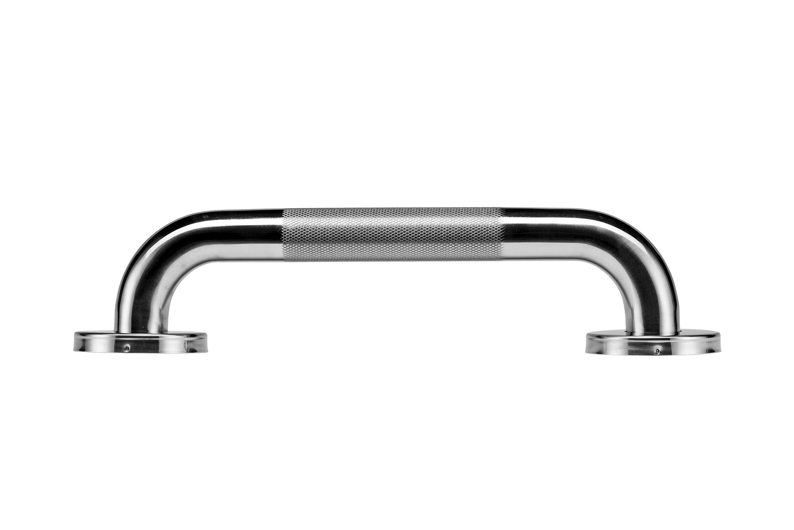 Croydex Gerader Haltegriff, Edelstahl, rutschfest, unsichtbare Befestigung, 30 cm, Chromfarben