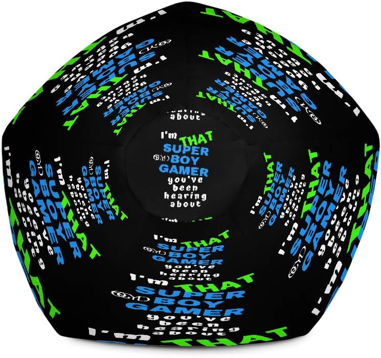 Bean Bag Chair Gaming Seat Soft-Sofa Funny Floor Pillow - for Boys Teens Men Children Kids Holiday w/Filling image 5