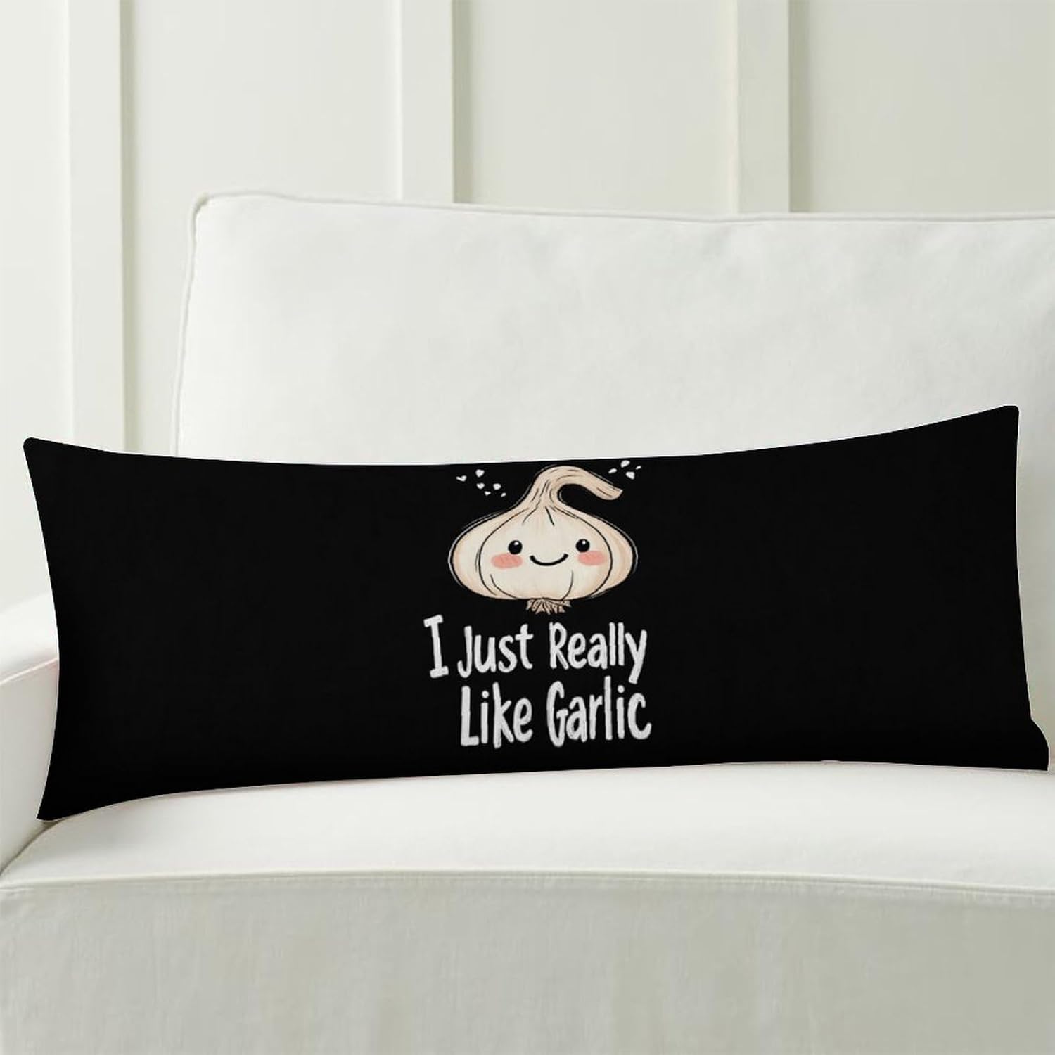 I Just Really Like Garlic Body Pillow Cover Long Cushion 18.9x53.1 Inch