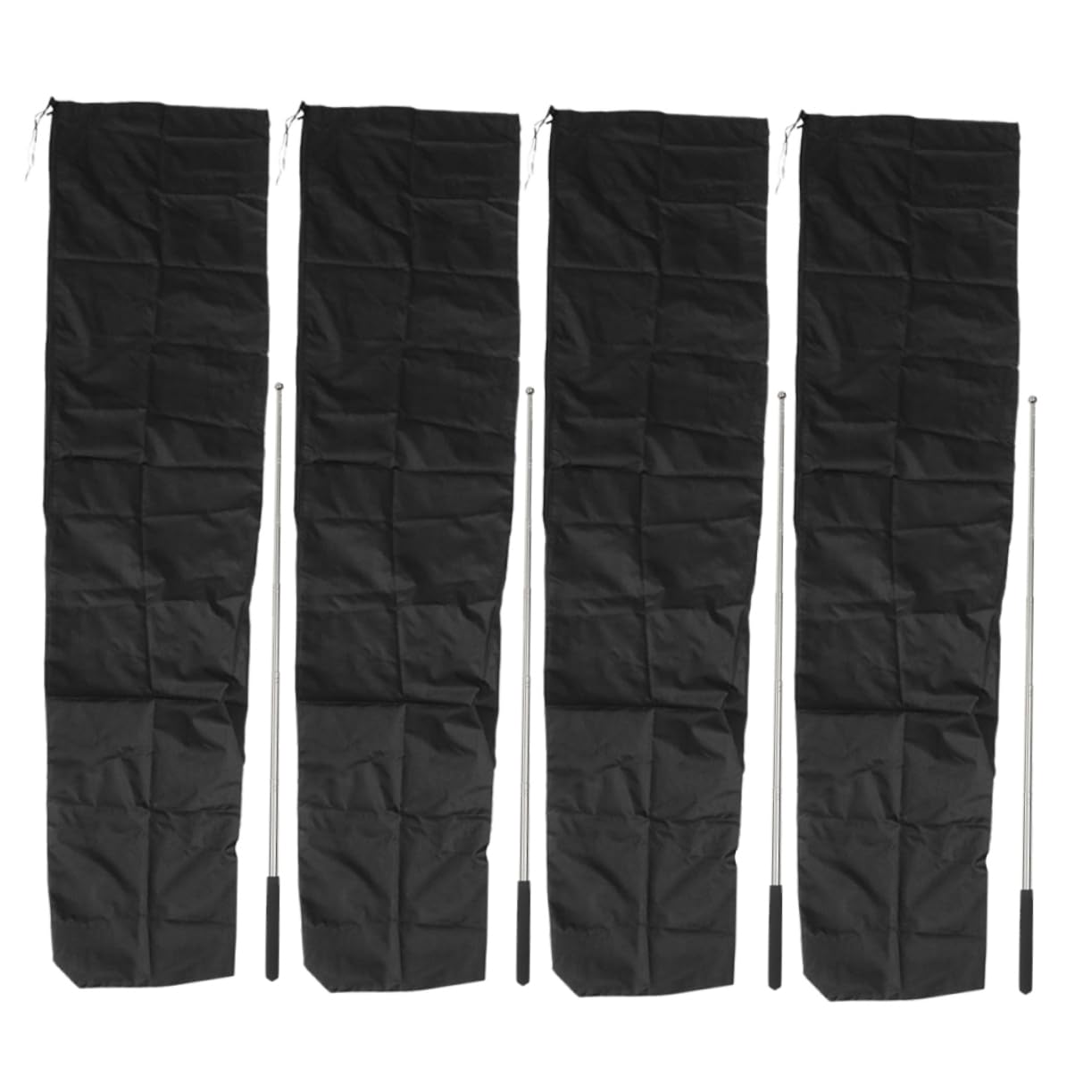 HEMOTON 4pcs Patio Parasol Cover Oxford Cloth Outdoor Umbrella Protector for Umbrellas Weather Resistant Lightweight Easy to Carry and Store