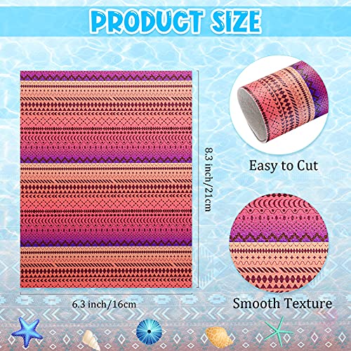 Cuir synthétique géométrique 21 x 16 cm pour customiser vos objets usés - 2