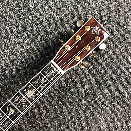 CJWSLYT Guitare pour gaucher – Table et dos en épicéa massif – Guitare folk pop – Guitare acoustique acoustique – Cordes en acier – Taille : 104 cm - Les Beatles, Paul McCartney, John Lennon, RIngo Starr, George Harrison CJWSLYT Guitare pour gaucher - Table et dos en épicéa massif - Guitare folk pop - Guitare acoustique acoustique - Cordes en acier - Taille : 104 cm – Image 4