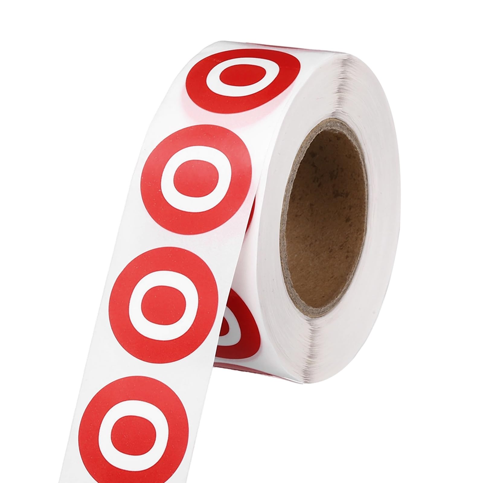 PATIKIL 1" Letter Stickers, 600Pcs Alphabet Stickers Letter O Round Labels Small Vinyl Self Adhesive Label Circle Decals 1 Roll Capital Initial for Office Home Organize Inventory, Red