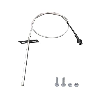 RTD Temperature Sensor Probe for Pit Boss Horizontal Controller | Fits Copper/Pro Series, PB1000XL-025-R00, PT1000 accuracy, and Molex plug-and-play wire connector.