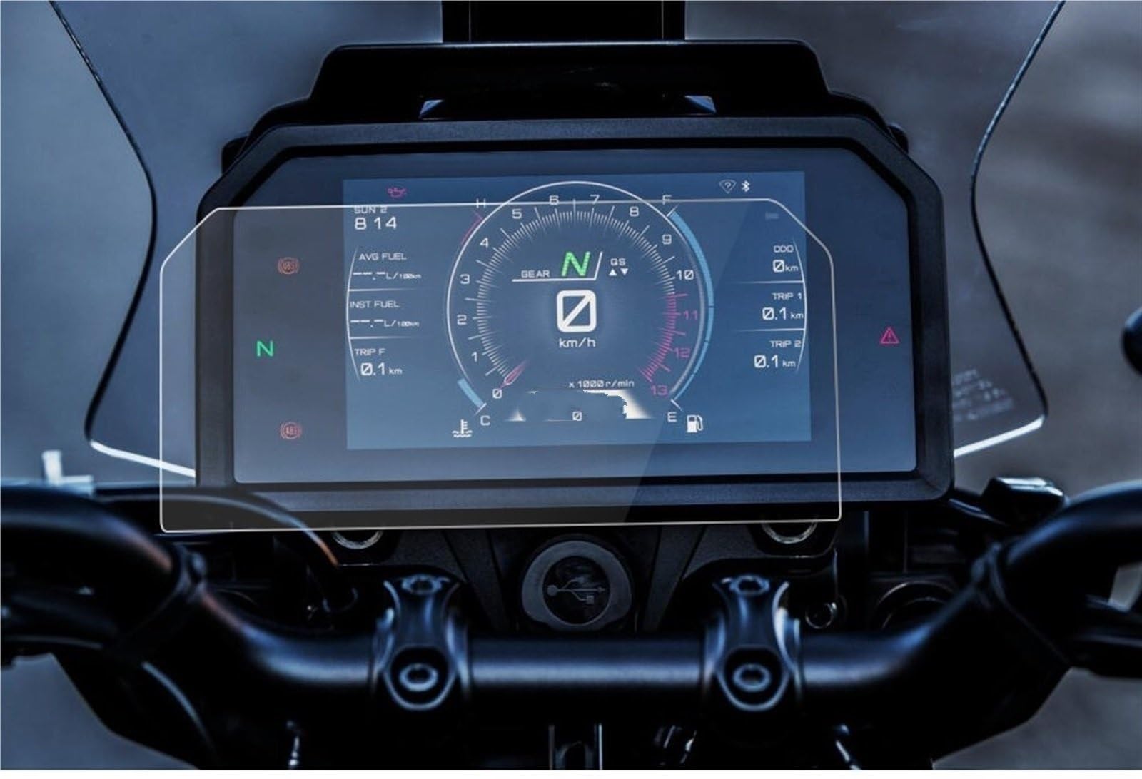 Displayschutzfolie Für Yamaha Tracer 9 / Tracer 9 GT 2021 – TPU-Folie Kratzfest, Inkl. Montageset