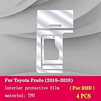 Vista 2 de LAVIYE Consola central interior del coche Traje invisible TPU Película Protectora, para Toyota Prado 2018-2023