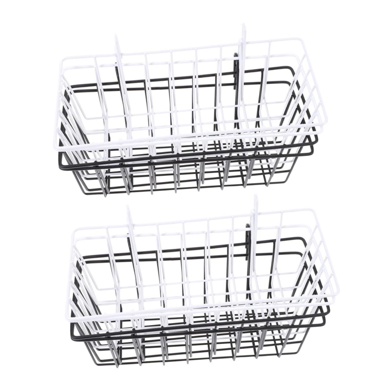 Râtelier à Foin en Fil de Fer pour Lapins, Lot de 4, Cage | Blanc et Noir, Installation Facile, pour Petits Animaux, Réduit le Gaspillage de Foin