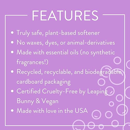 Miniatura 3 de Molly's Suds Hojas de secadora suavizantes de tela para pieles sensibles, reductor estático a base de plantas, embalaje sin plástico, paquete de 2,