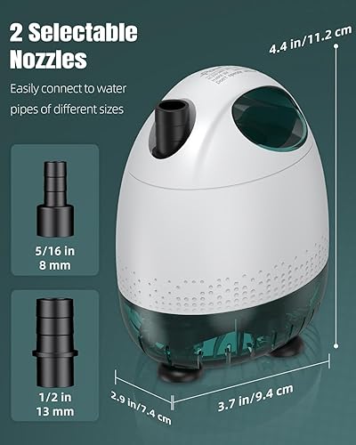 Miniatura 6 de Pawfly Bomba de agua sumergible de 230 GPH de 12 W, bomba de fuente portátil pequeña con elevación de 3.3 pies de altura ultra silenciosa bomba de