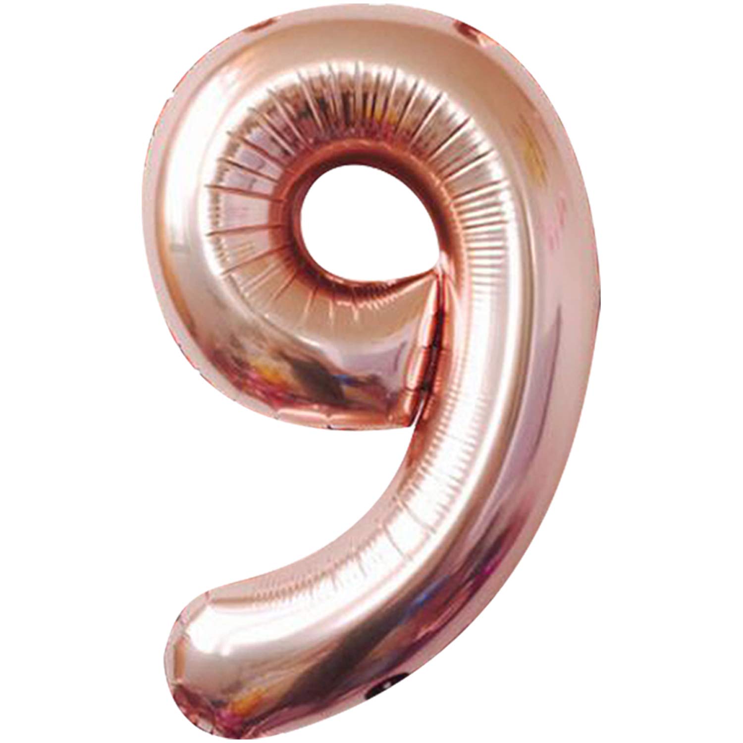 KatchOn Number 9 Balloon Rose Gold â€“ Large, 40 Inch | Real Rose Gold Balloon Party Decorations | Great for 9th Birthday Decorations Supplies, Anniversary| Home and Office Decor