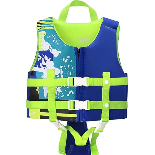 OldPAPA Kids Swim Vest, Toddlers Float Jacket for Boys & Girls 20-30-40-50 lbs, Buoyancy Swimsuit with Dual Adjustable Safety Straps for Pool, Beach and Boating, Aged 2-9 Children