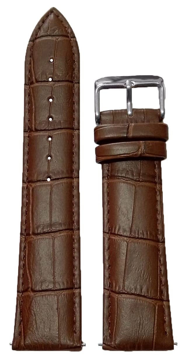 SURU® 22mm Padded "Quick Release" Ogive Tip Leather Watch Strap / Band for Men Women (Colour - Brown / For Lug Size - 22mm)(Size Guide in 3rd Image)T349 (B098TWPH4J) Amazon Price History, Amazon Price Tracker