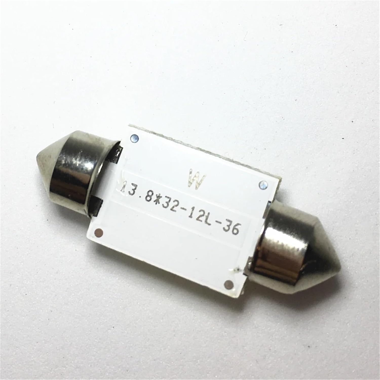 10pcs Festoon 31mm 36mm 39mm 41/42mm C10W C5W LED COB bulbs for cars License plate Interior Reading Light 6500K 12SMD 12V White(41mm white)