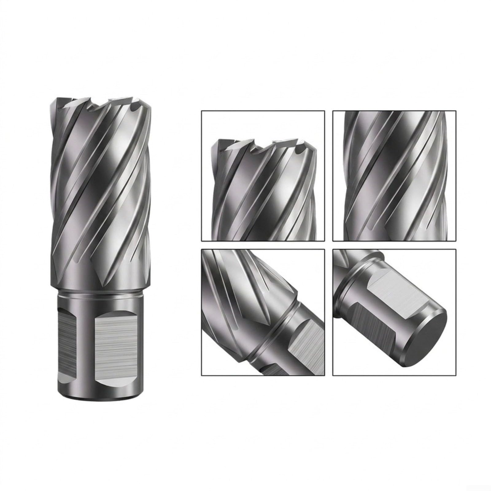 Fresa a nucleo HSS 30 x 19 mm per trapani magnetici, foro profondo