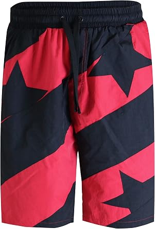 SCREENSHOT Mens Athletic Retro Throwback Basketball Gym Fitness Active Workout 12" Inseam Length Fashion Shorts