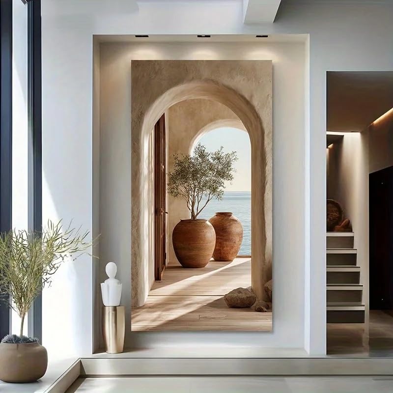 Poster style bord de mer décoration murale moderne salon 50x100