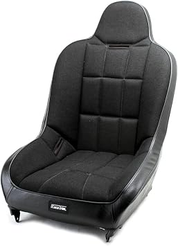 EMPI SEAT Cover ONLY 62-2794 Race Trim X-Wide Hi-Back Seat - Black Cloth Center/Black Vinyl