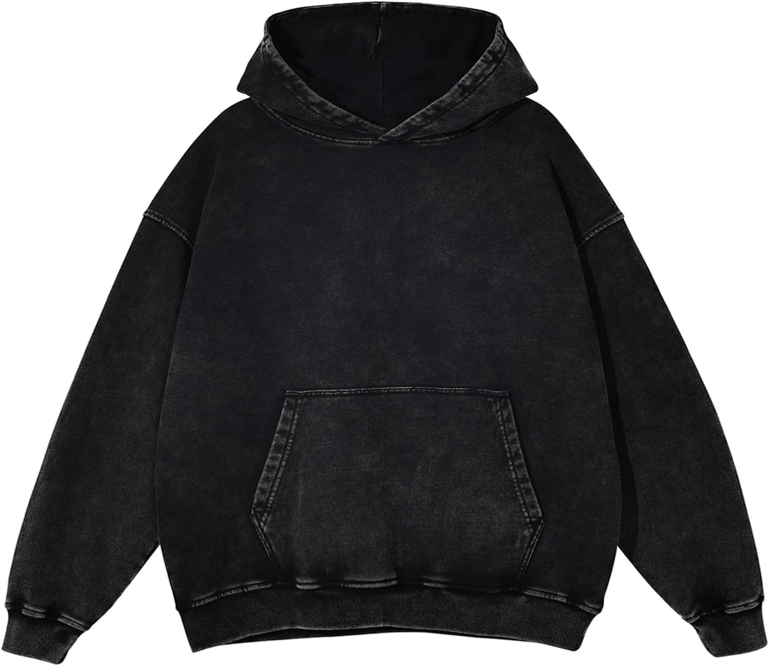 Mens Hoodies Vintage Oversized Hoodie Acid Wash Couples Cotton Pullover Hoodies for Men Streetwear Sweatshirts