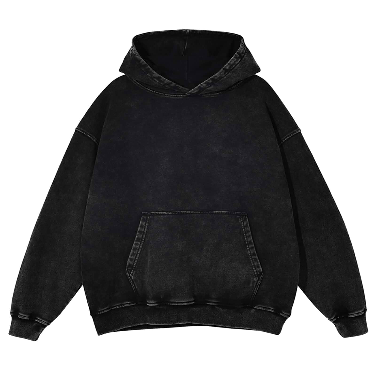 KEEPSHOWING Mens Oversized Hoodies Vintage Hoodie Couples Pullover Acid Wash Hoodies for Men Streetwear Sweatshirts