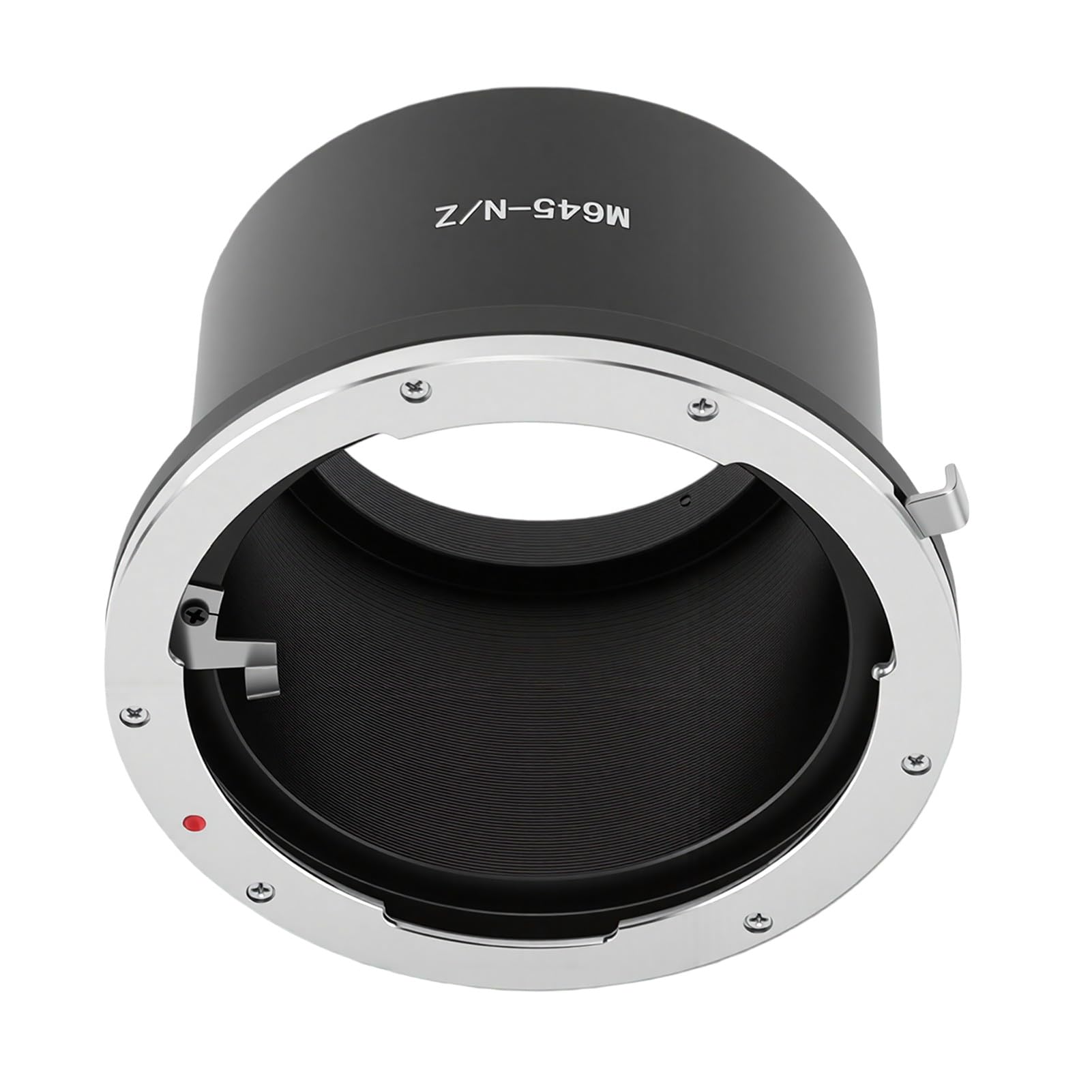 Adattatore per Obiettivo con Attacco M645, Convertitore per Obiettivo con Messa a Fuoco Manuale in Lega di Alluminio con Rivestimento Riflettente Opaco per Fotocamere Z Mount Z5