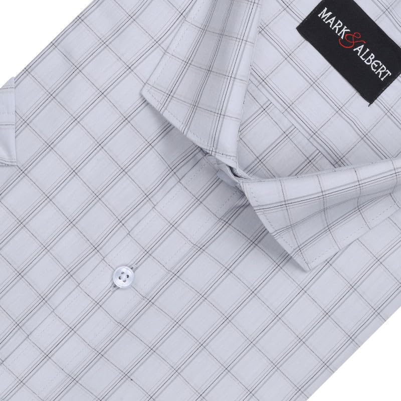 Image of Mark & Albert Men's Half Sleeves Regular Shirt