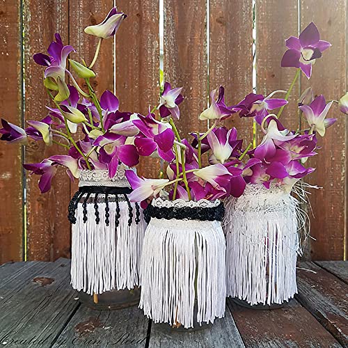 Trims By The Yard 6" Chainette Fringe Trim | Black | (5 Yard Cut) #TOP3