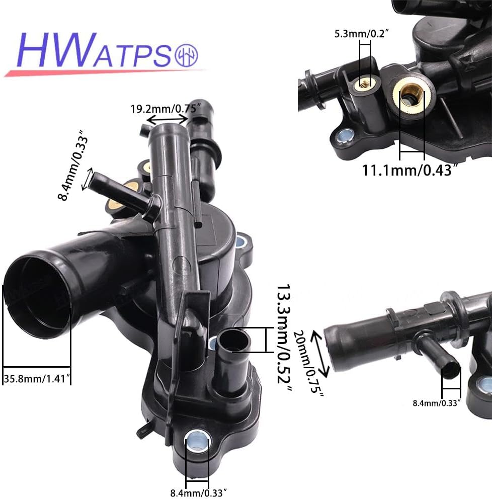 11060-4BB0A 11060-4BB1A Set of Engine Radiator Thermostat Housing for Nissan Sentra Rogue Sport 1.8L 2.0L 2017-2022