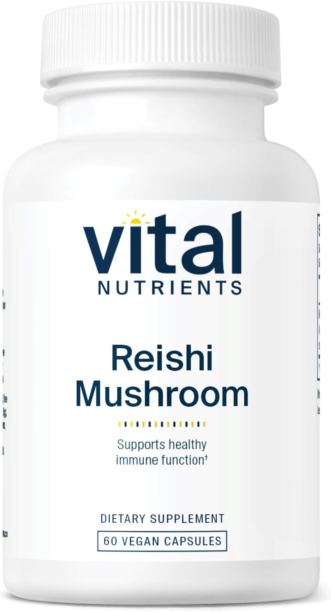 Vital Nutrients - Reishi Mushroom Extract - Supports Healthy Immune Function - 60 Vegetarian Capsules per Bottle - 500 mg