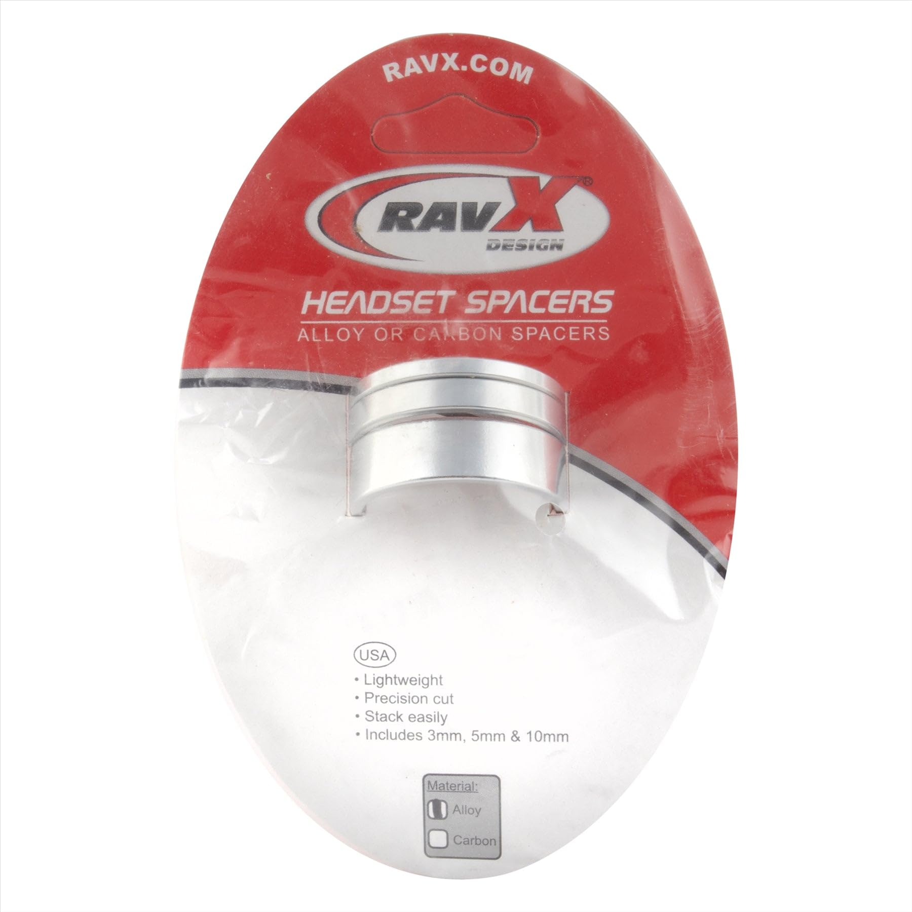 JBIRAVX Headset Spacer 3-Pack Silver