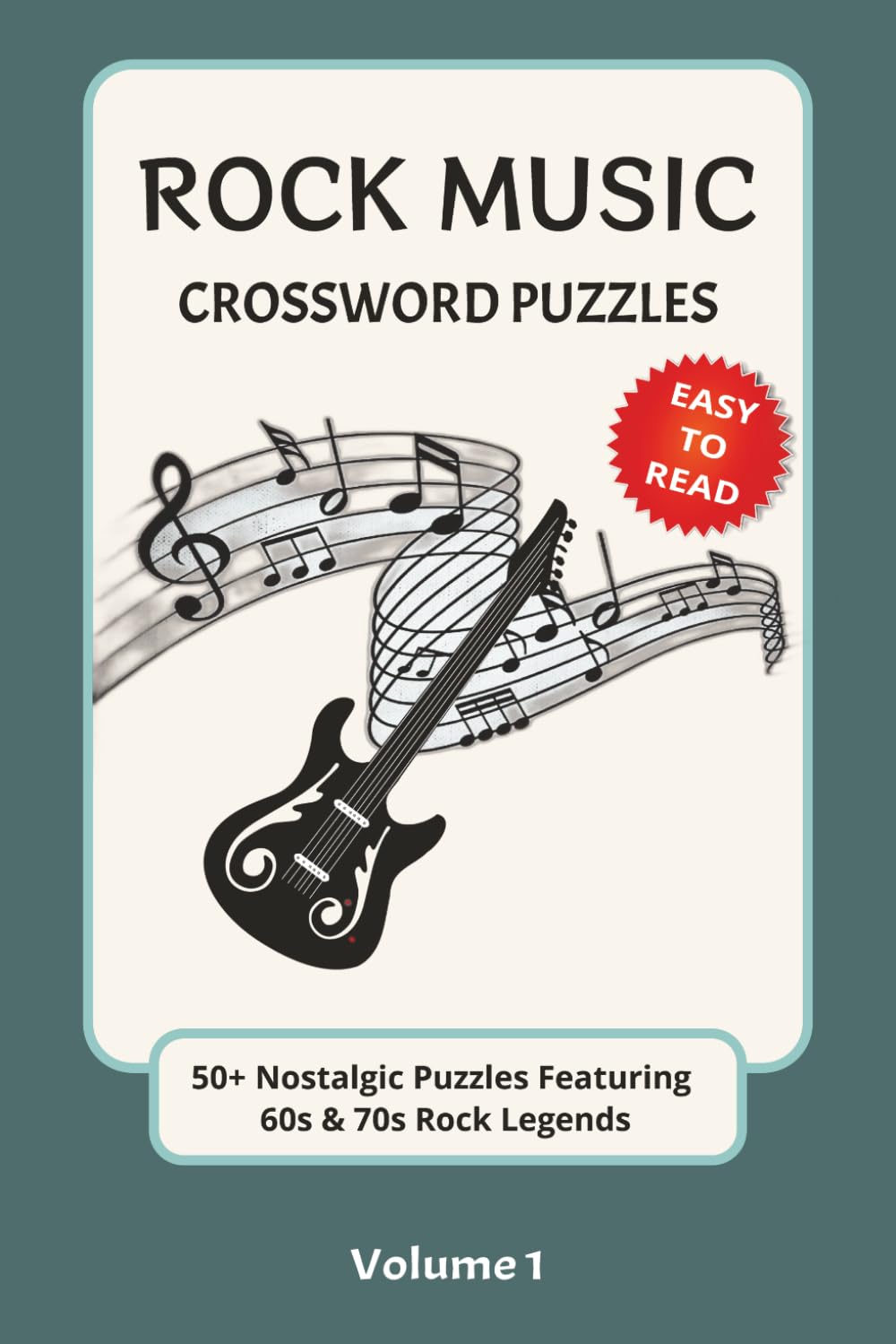 Rock Music Crossword Puzzles: 50+ Nostalgic Puzzles featuring 60s and 70s rock legends | Volume 1
