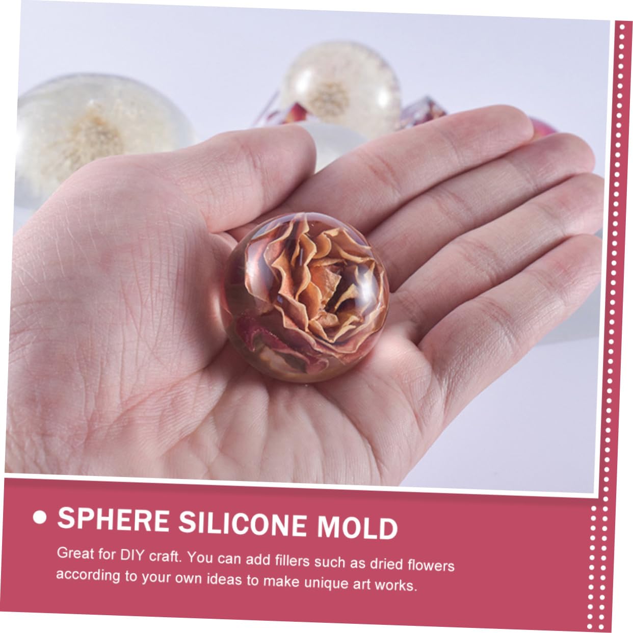 Stampo in silicone trasparente con pietre preziose sfaccettate Stampi per colata di gioielli in silicone Stampo in silicone con resina trasparente per gioielli fai da te Craf  36