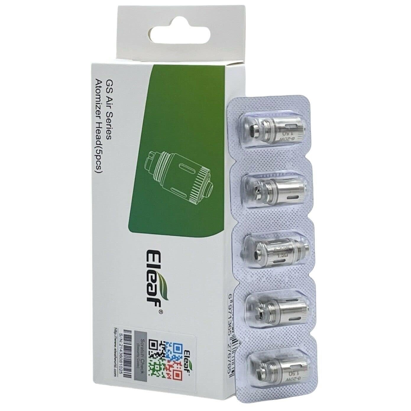 GS Air Dual Coils - 1.2 ohm: Double The Flavor, Enhanced Performance, Genuine Satisfaction (Pack of 5) Works with Eleaf iStick Trim, GS-Turbo, GS-Air No Nicotine